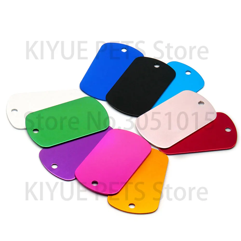 20 piezas etiqueta de perro militar personalizada etiqueta de identificación de mascota etiquetas de perro para hombres colgante número personalizado grabado nombre Collar Collar Accesorios - imagen 5