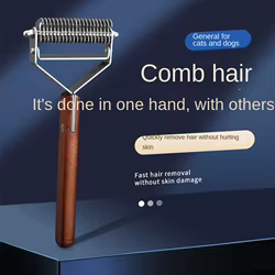 Cepillo para perros y gatos, peine autolimpiante para quitar el pelo de mascotas, herramientas de aseo para perros y gatos, peine para desmarrar mascotas, accesorios para perros