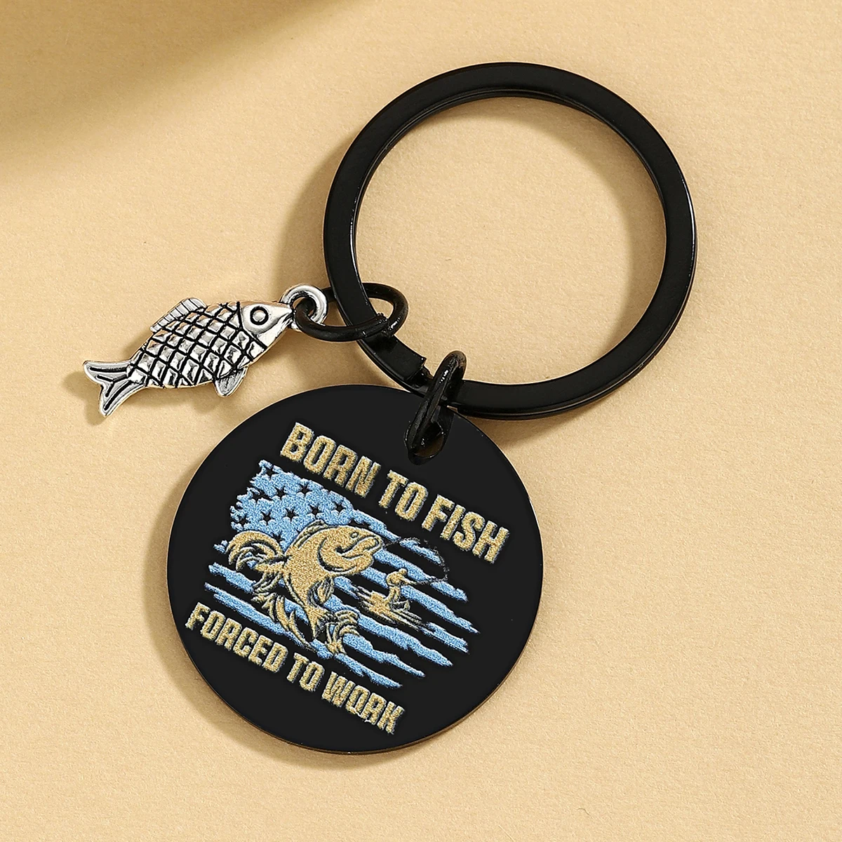 Llavero de pesca, regalos para hombres, regalos de pescador geniales para amantes de la pesca, regalo de pesca único para padres de cumpleaños de Navidad
