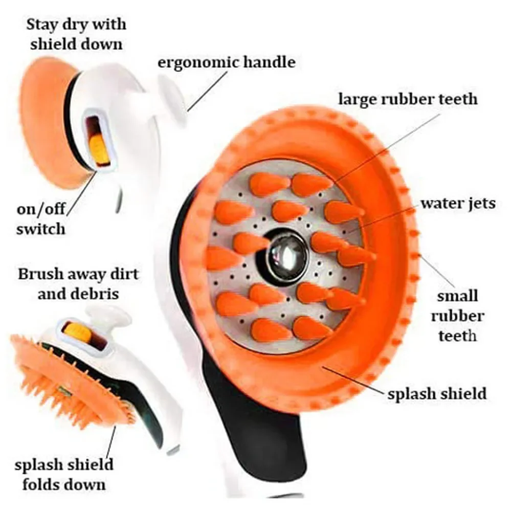 Pulverizador de ducha de mano para perros y gatos, masaje cómodo, herramienta de baño de aseo, rociador de grifo para perros y gatos, suministros para mascotas - imagen 2