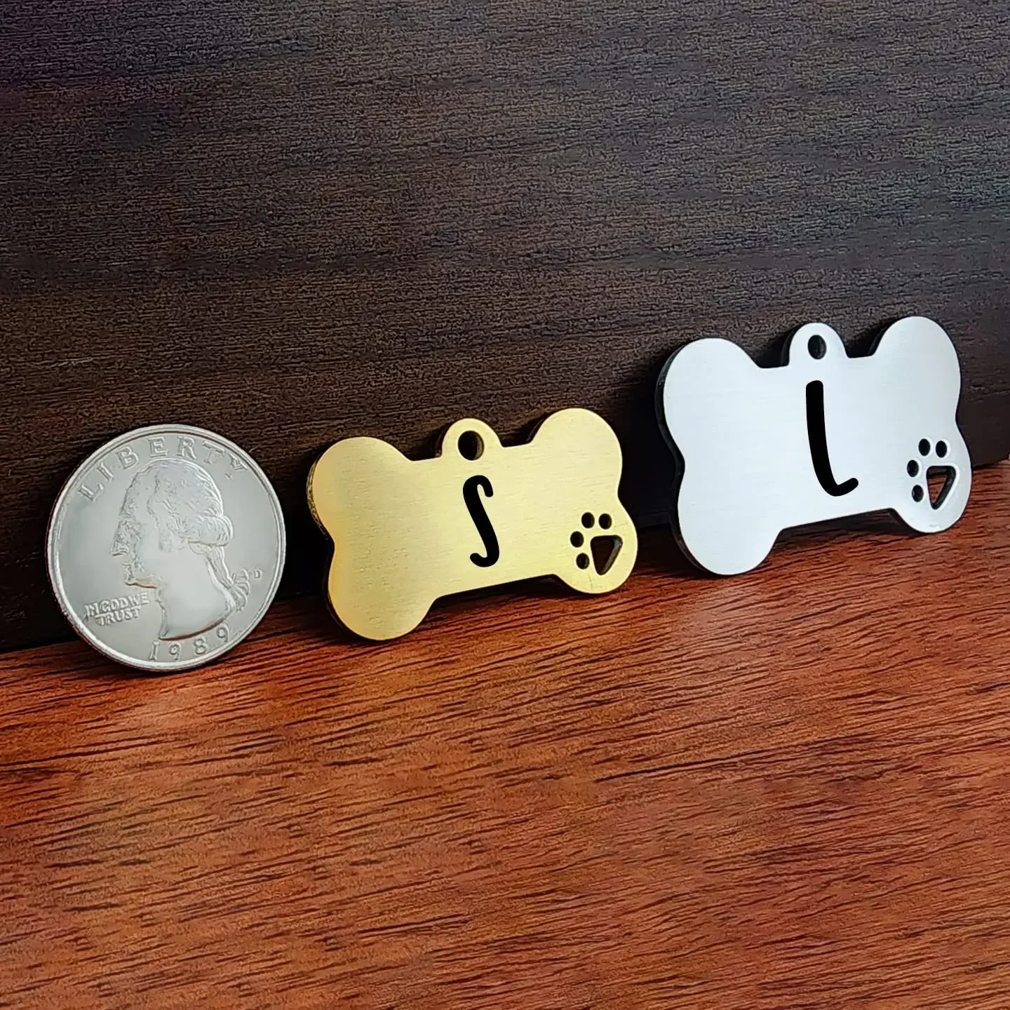 Etiqueta de identificación de perro personalizada, grabado gratis, nombre Tel, collares antipérdida de acero inoxidable, placa de identificación para dirección de perro, etiqueta personalizada para mascotas - imagen 5