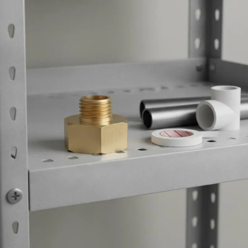 Adaptador reductor de latón macho-hembra con roscas profundas - imagen 2