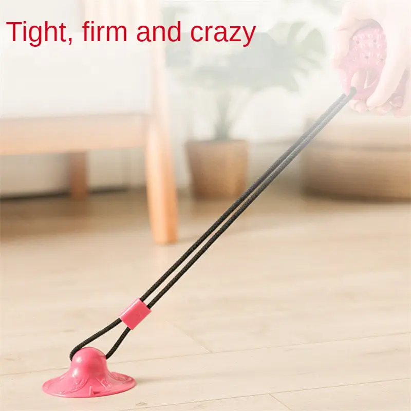 Juguetes para perros con ventosa de silicona, pelota interactiva para perros, juguete para masticar, morder, limpieza dental, cepillo de dientes, suministros para alimentar a mascotas - imagen 2