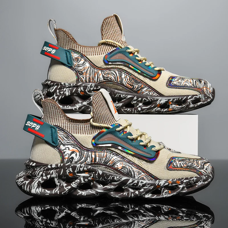 Nuevas zapatillas de deporte para hombre, zapatos informales para hombre, zapatillas de deporte de lujo para hombre, zapatos transpirables de carrera, mocasines de moda, zapatos para correr para hombre