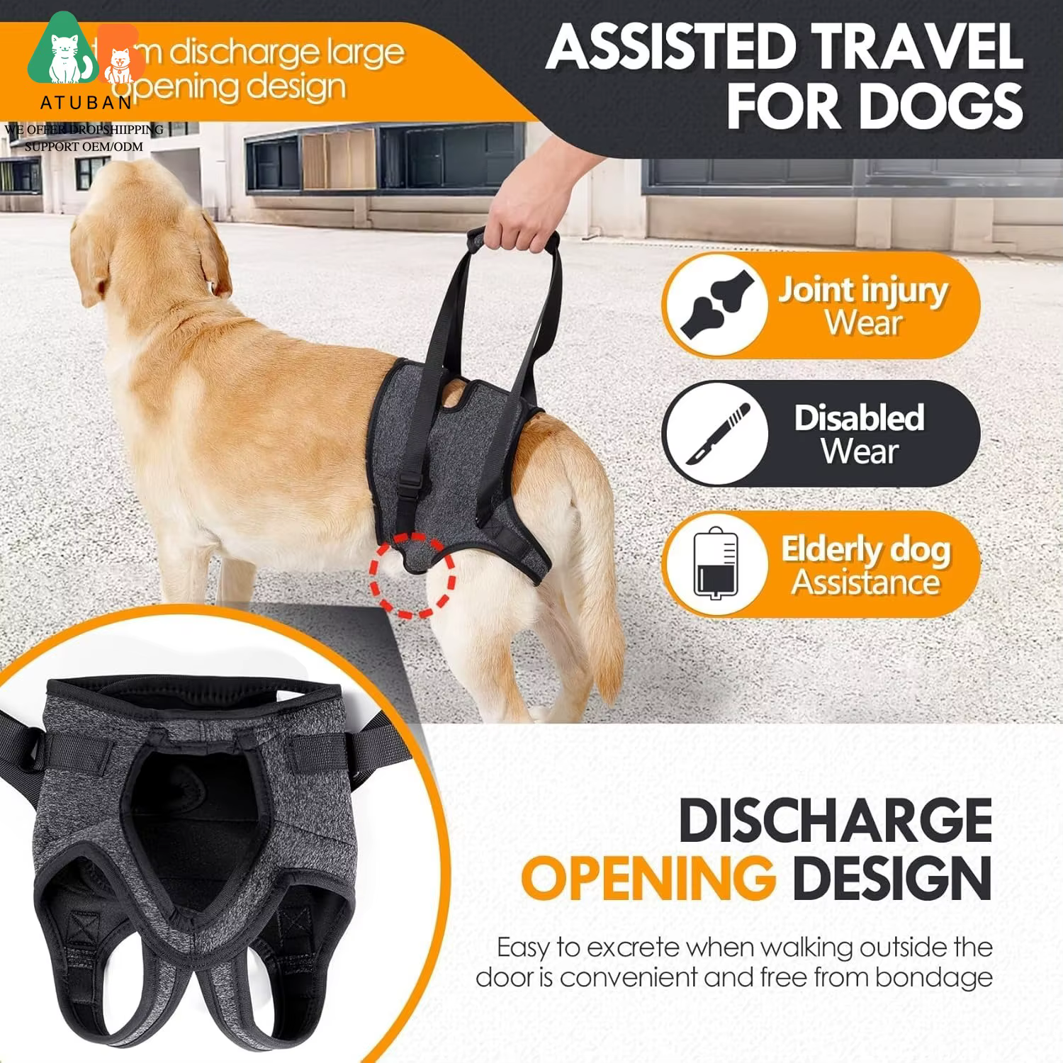 Arnes de elevacion para perros mayores - movilidad y rehabilitacion - imagen 4