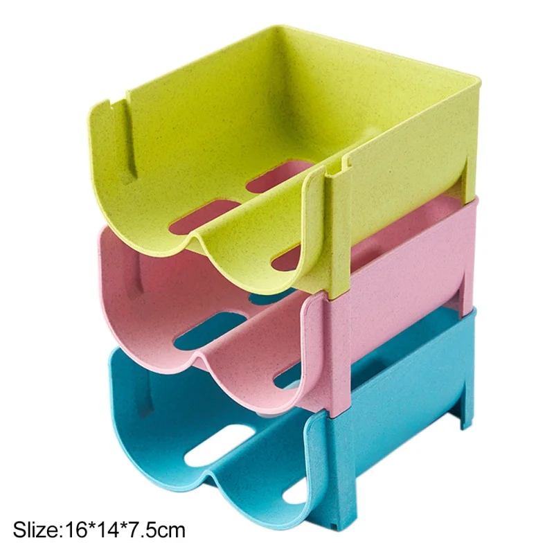 Organizador apilable para refrigerador, dispensador de vino y cerveza, soporte para bebidas, estante de plástico para congelador, armario de encimera de cocina - imagen 5