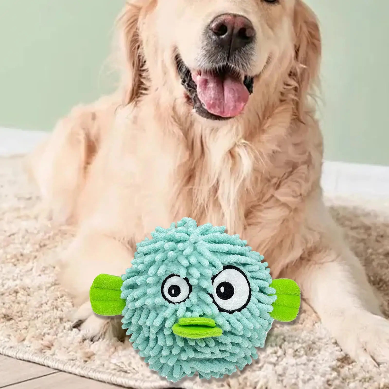 Dog Chew Toy Squeaky Toy Chase Running Entertaining Playing Dog Plush Toy