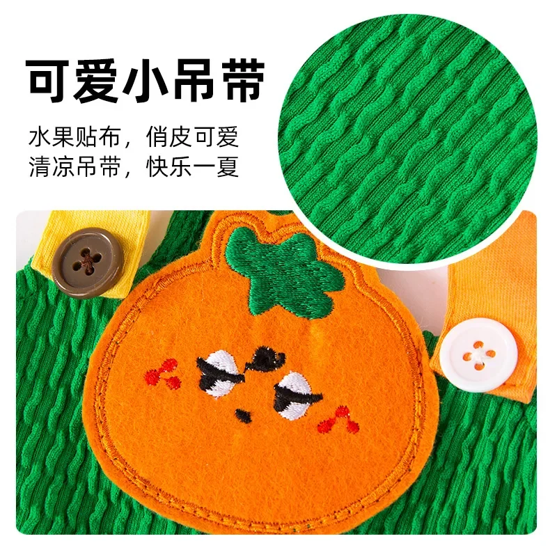 Perro de primavera, pegatina de fruta de dibujos animados, correa de tracción para mostrar gato, osos de peluche de dos pies, ropa para mascotas, disfraz para perro - imagen 4