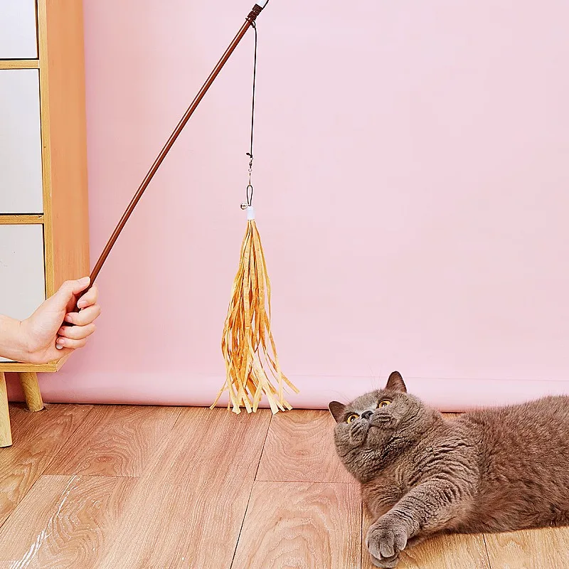 Juguetes para gatos, juego de palos de plumas para gatos, juguete interactivo para gatos, juego de 3 uds., bola, borla, juguetes para gatos, cabezal de repuesto, juguete para mascotas, suministros para mascotas