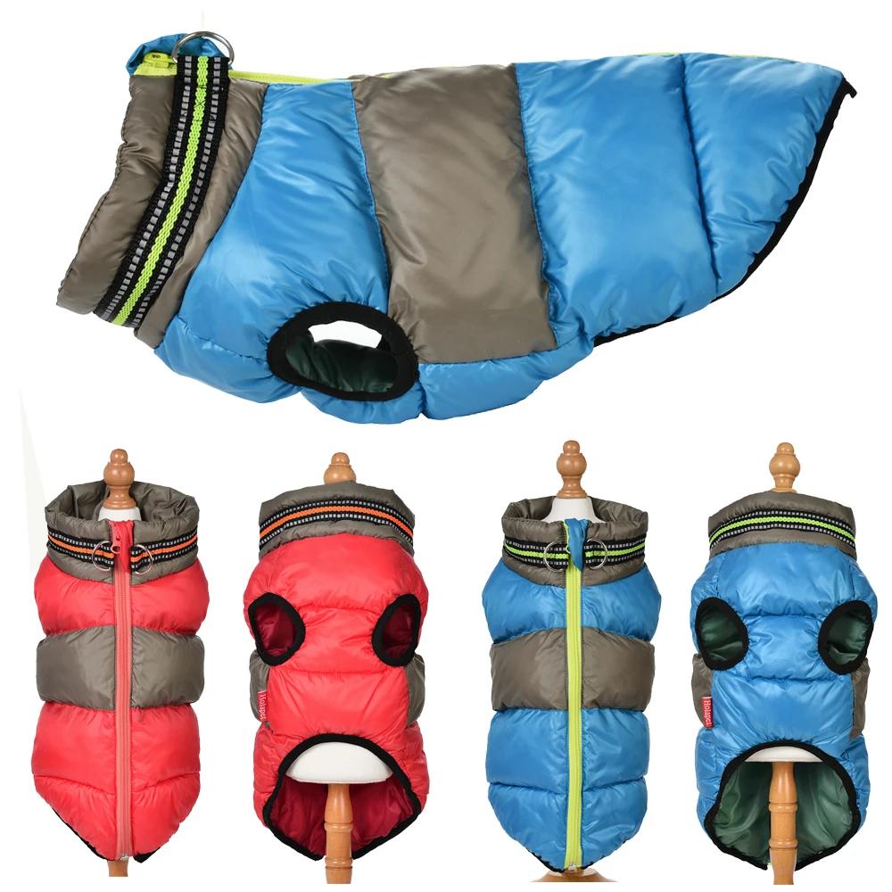 Chaleco cálido para perro, abrigo para gato de invierno con cremallera, chaqueta impermeable para cachorros al aire libre, trajes para mascotas a prueba de viento para perros pequeños, gato, Chihuahua - imagen 2