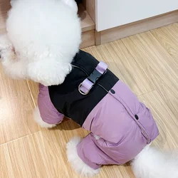 Mono impermeable y cálido para perros pequeños Chihuahuas Bichón