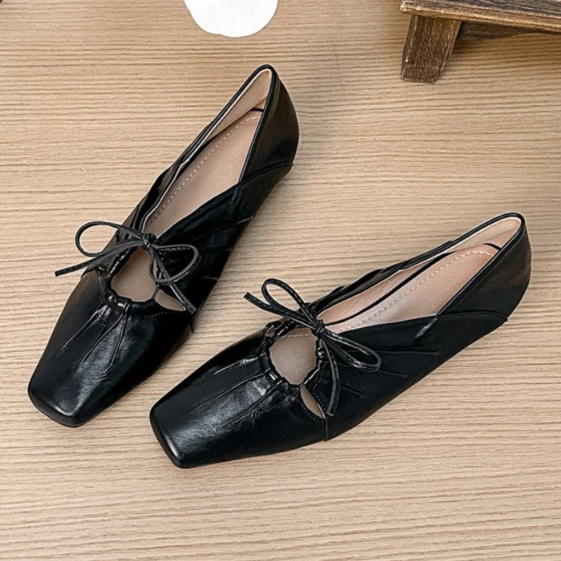 2025 zapatos planos casuales de moda para mujer Mary Jane nuevo estilo Simple suave versátil cómodo zapatos de mujer individuales