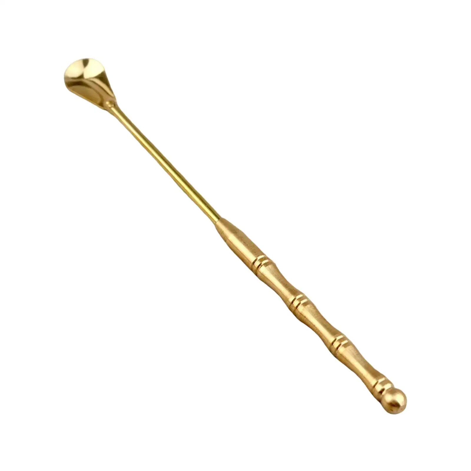 Cuchara de incienso de cobre, equipo de incienso con mango largo profesional para quemador de incienso para festivales de meditación, sala de fiestas - imagen 3