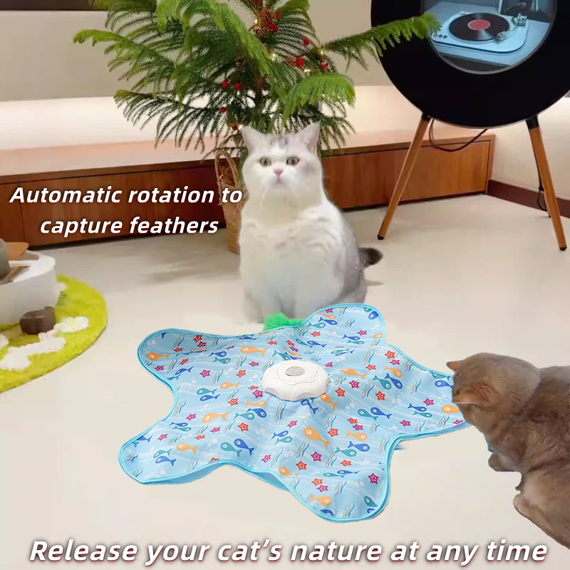 Juguete eléctrico giratorio para gatos autostimulante y divertido - imagen 2
