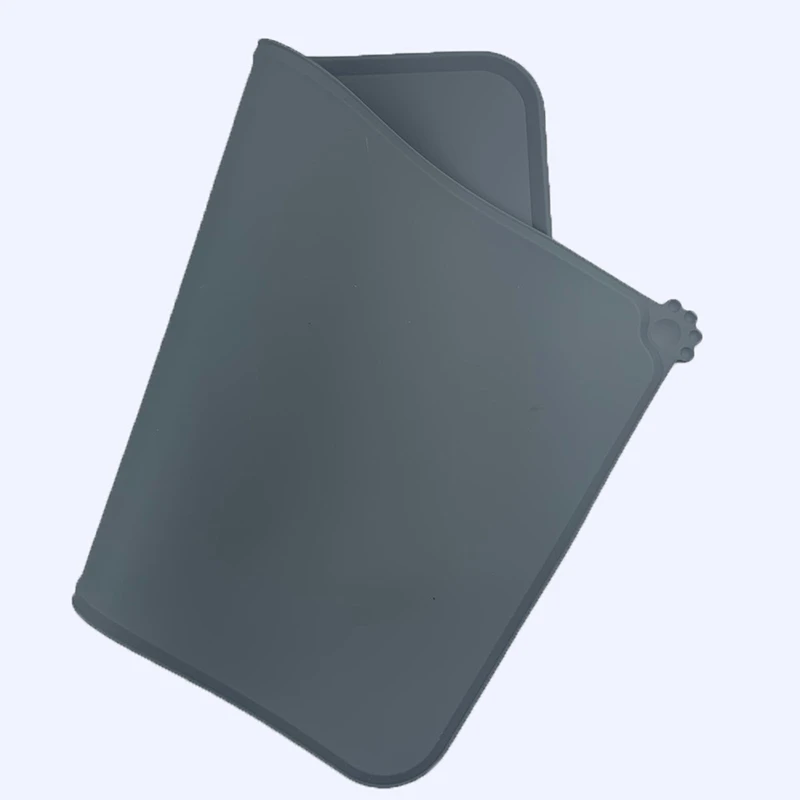 Estera impermeable de invierno para mascotas, almohadilla de silicona de Color sólido para comida de mascotas, cuenco para mascotas, estera para beber, mantel de alimentación para perros, fácil lavado - imagen 5