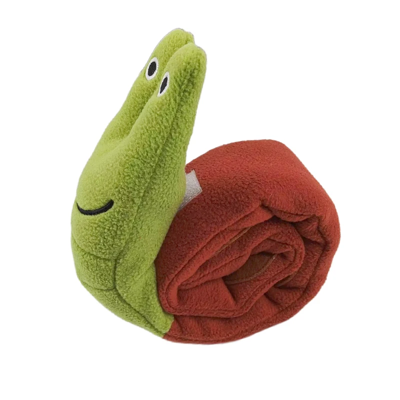 Rompecabezas de perro de peluche, juguete para morder de caracoles, cachorro, sonidos chirriantes, ocultar los dientes, comida, juguete suave interactivo para perros, juguetes, suministros para mascotas - imagen 4