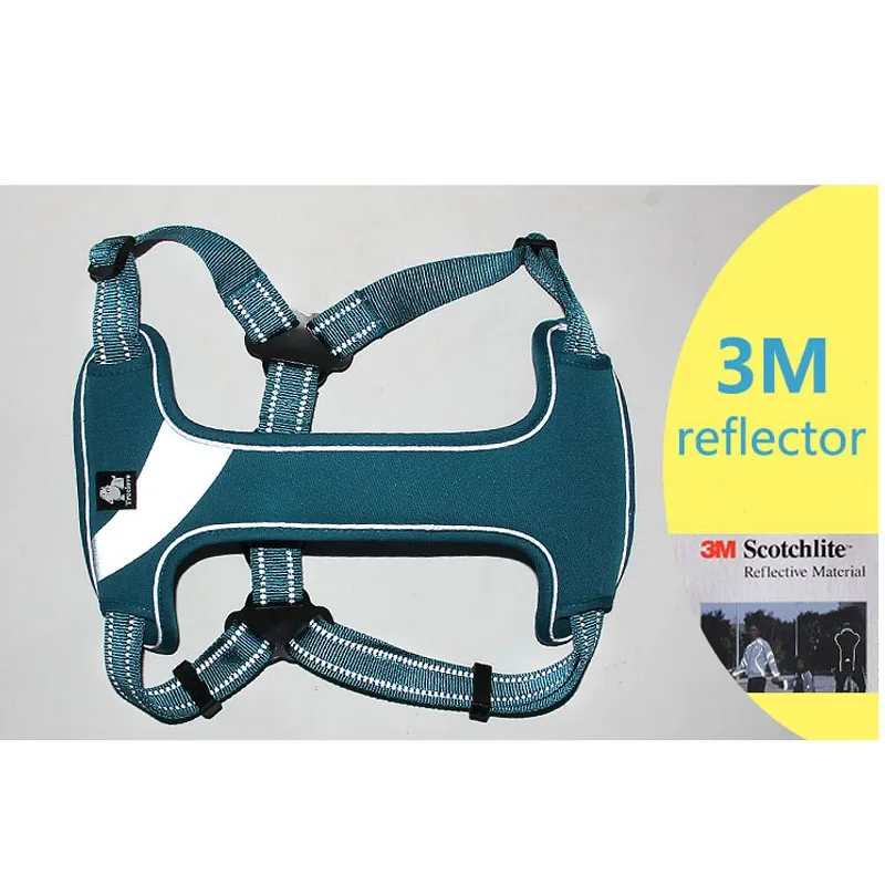 Truelove ajustable fácil en el arnés para mascotas para perros aventura al aire libre 3M reflectante perro Halter protector Nylon caminar arnés para perros chaleco - imagen 5