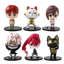 Figuras 6 para gatos y perros Dandadan – Escritorio kawaii y decoracion