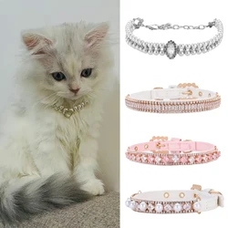 Collar de perlas strass para gato y perro pequeño