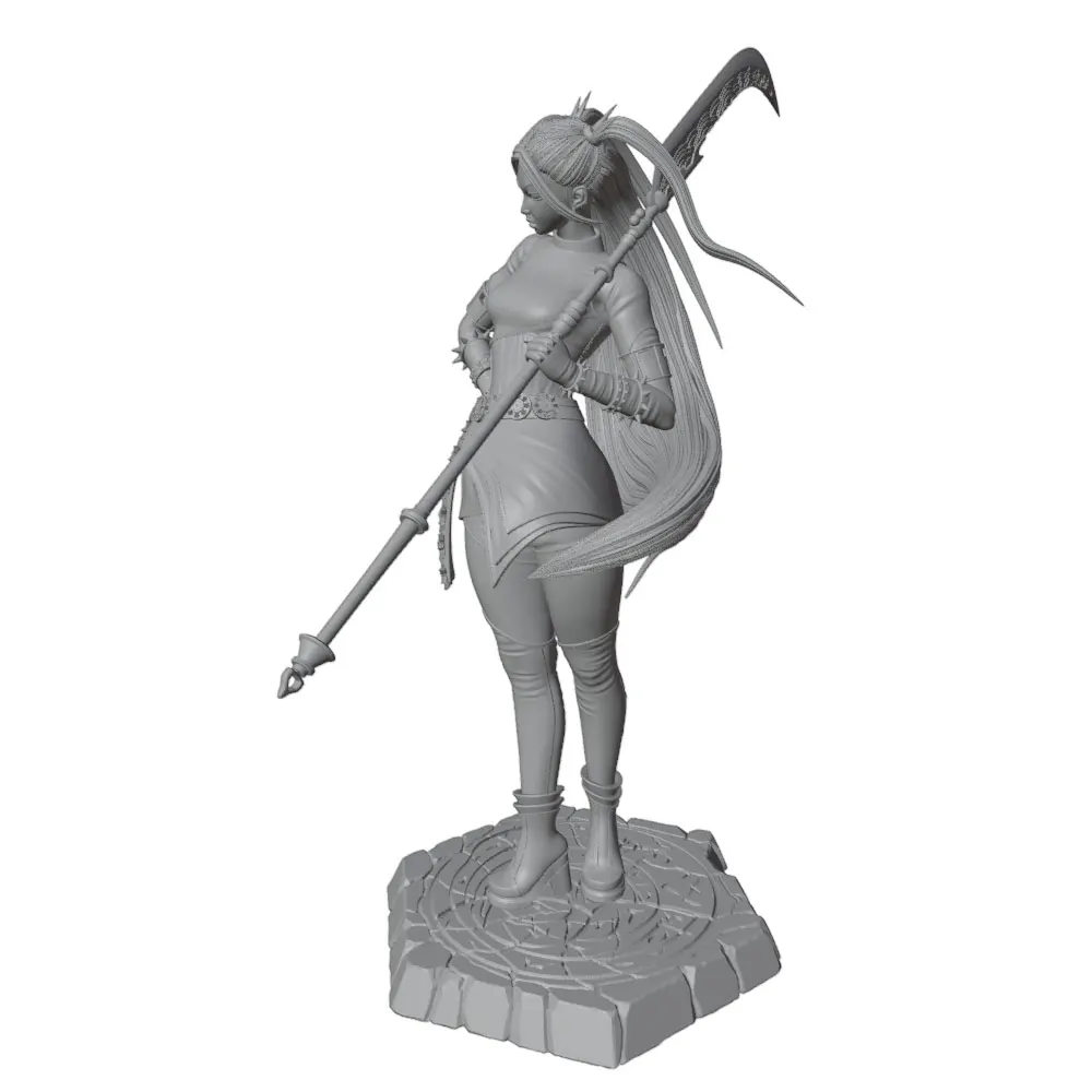 Guerrera femenina en resina 1/24 para montar – Miniatura coleccionista - imagen 4