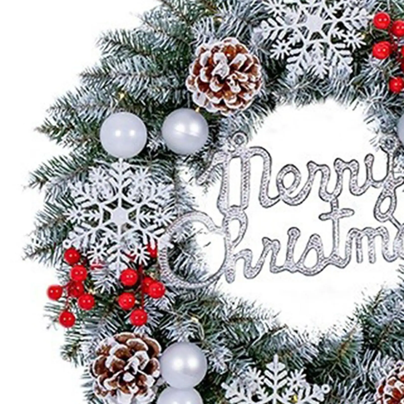 Corona de Navidad, decoración de puerta, decoración, corona navideña, corona de Navidad para Año Nuevo, chimenea, Festival, granja interior y exterior