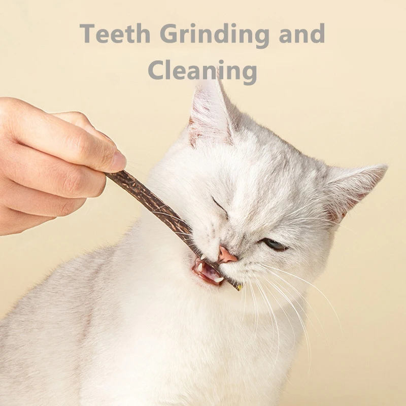 10 Uds. De juguetes de hierba gatera para gatos, palos Matatabi naturales para gatos, juguete de limpieza de dientes para mascotas, juguete para masticar para gatos, palos Silvervine para gatitos, suministros para mascotas - imagen 3