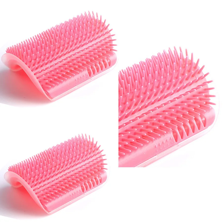 Cepillo de esquina de pared de cuatro colores con polvo de menta para gatos gratis, masajeador para gatos respetuoso con la piel, peine para gatos, nuevo - imagen 2
