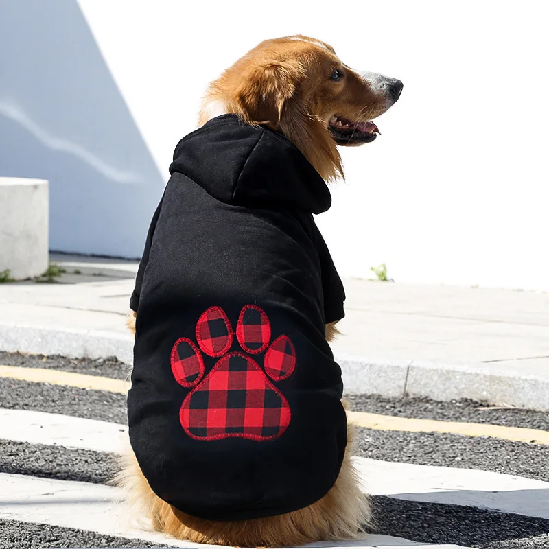 Sudadera con capucha para perros, ropa para mascotas, suéteres con sombrero para perros pequeños, medianos y grandes, abrigo de lana de invierno para perros Golden retriever - imagen 2