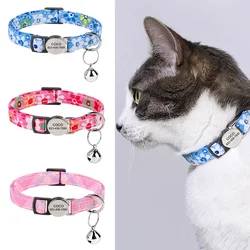 Collar identificativo con placa grabada para perros y gatos