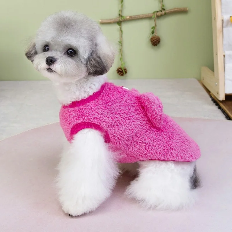 Ropa para perros, sudaderas con capucha cálidas de invierno para perros, jerséis con estampado de animales para cachorros, Sudadera con capucha para gatos sólidos, sudaderas para mascotas, disfraz para perros Chihuahua - imagen 4
