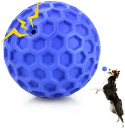Bolas para perros indestructibles y chillones, juguetes interactivos para perros para mantenernos y ocupar, juguete de goma para masticar perros para razas medianas y grandes,