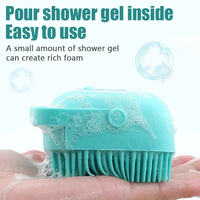 Cepillo de baño en silicona suave para perros y gatos - imagen 5