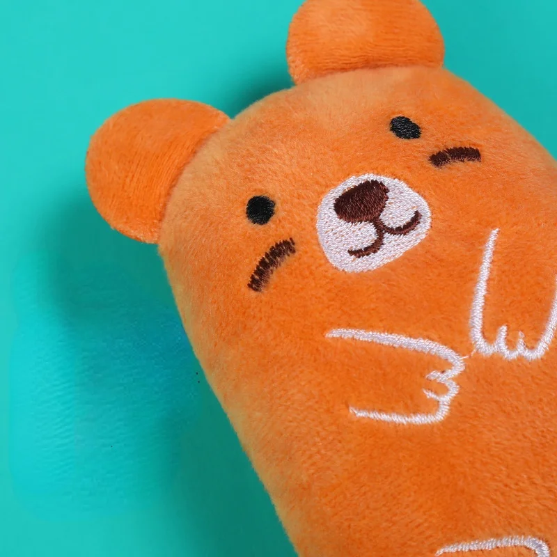 Juguetes de peluche de animales de dibujos animados para mascotas, juguetes para gatos y perros que contienen papel de sonido, suministros divertidos para gatos y cachorros, juguetes para masticar - imagen 4