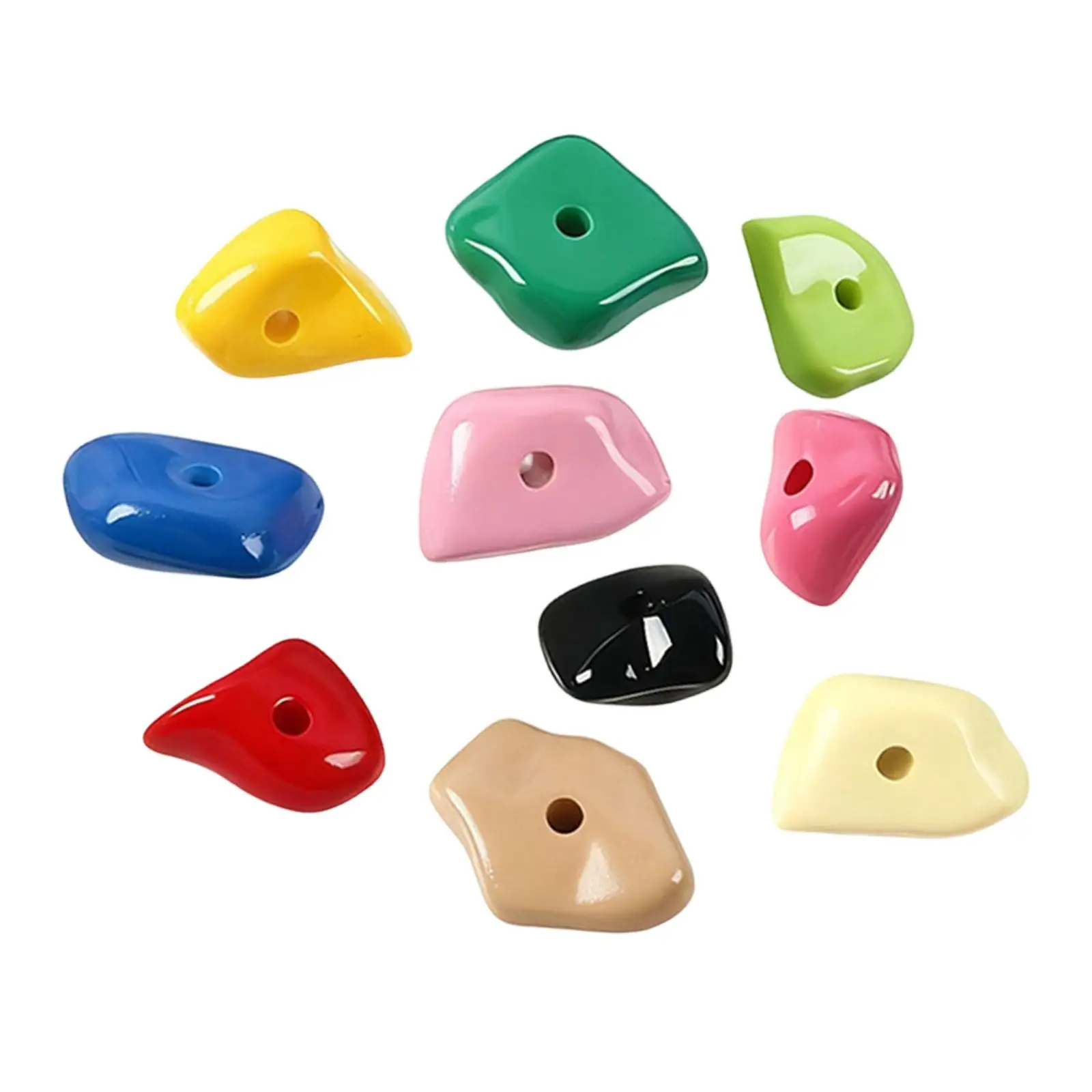 10x Climbing Wall Accessories Colorful for Climbing Training Captive Habitat 10x Climbing Wall Accessories Colorful for Climbing Training Captive Habitat