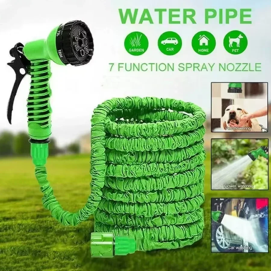 Manguera mágica retráctil, dispositivo de lavado de coches de alta presión, pistola de agua, manguera de riego de jardín doméstico, agua de jardín - imagen 2