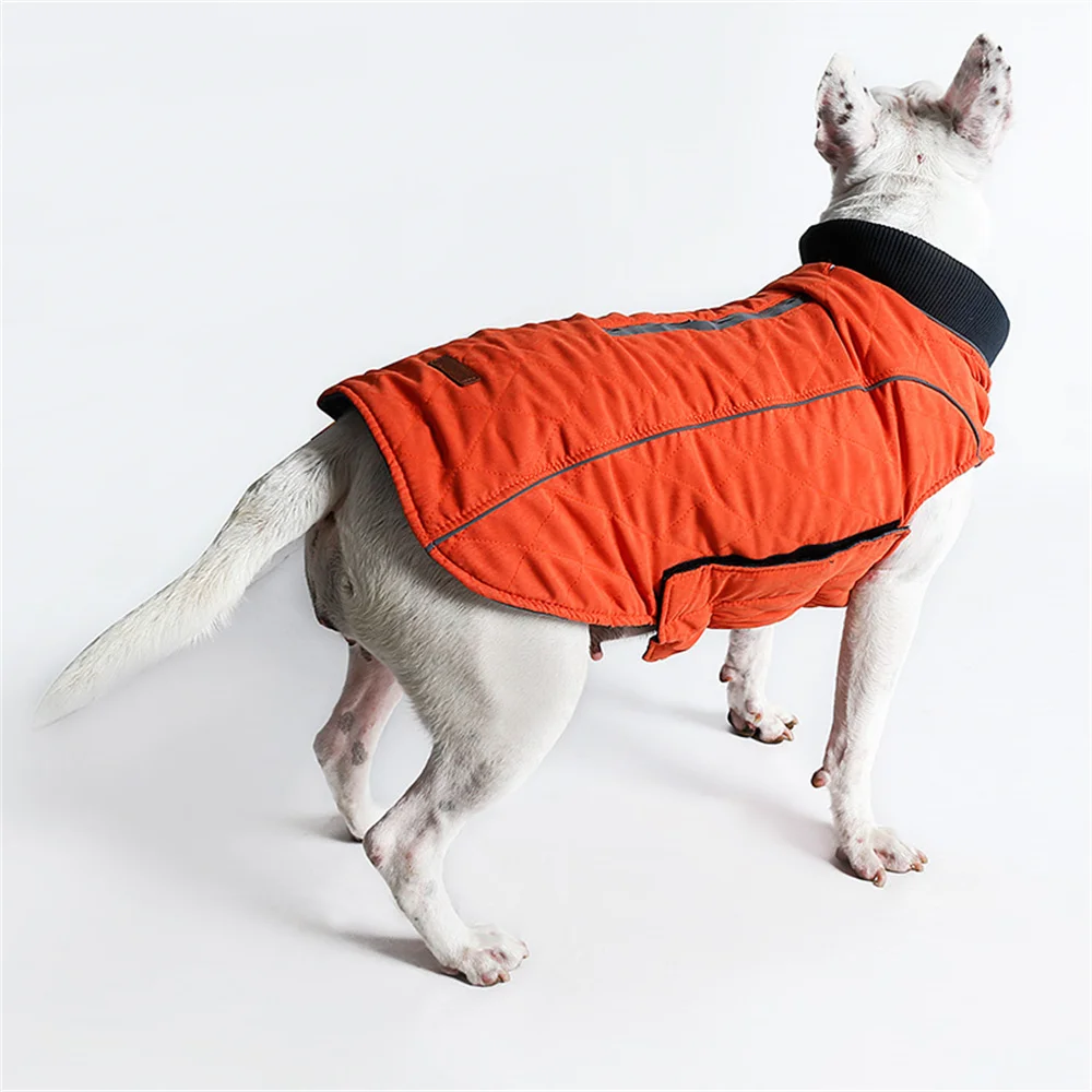 Weimaraner-abrigo reflectante para mascotas, chaqueta cálida para perros pequeños, medianos y grandes, Bull Terrier, ropa de invierno - imagen 3