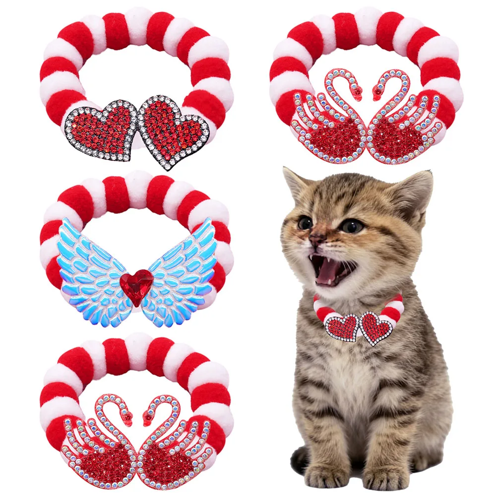 Collar pajarita brillante para perros y gatos