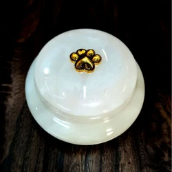 Urnas pequeñas de Jade para mascotas, cenizas conmemorativas funerarias, urna para cenizas para perros y gatos, huella de mascotas, caja para cenizas para cachorros, urna para gatos, Mini 220ML