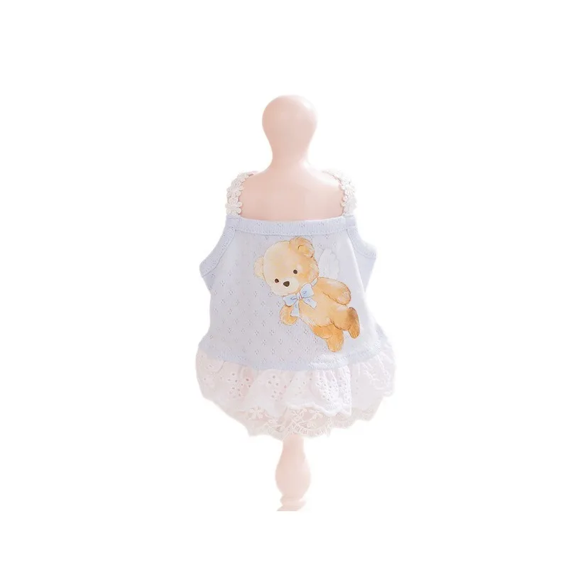 Vestido de encaje para gatos y perros pequeños y medianos transpirable - imagen 4