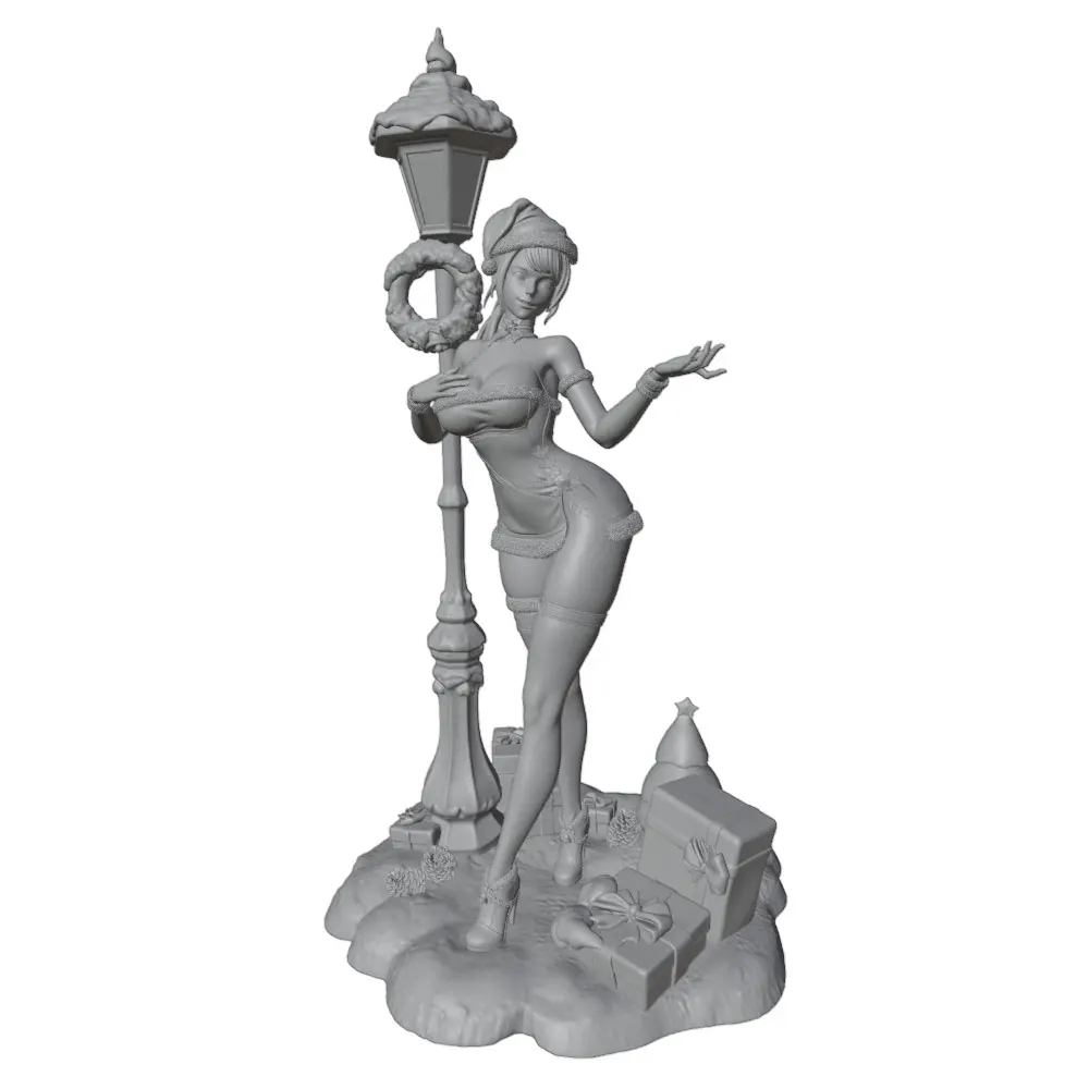 Figura anime impresa 3D – Kit garaje sin montar ni pintar gris - imagen 4