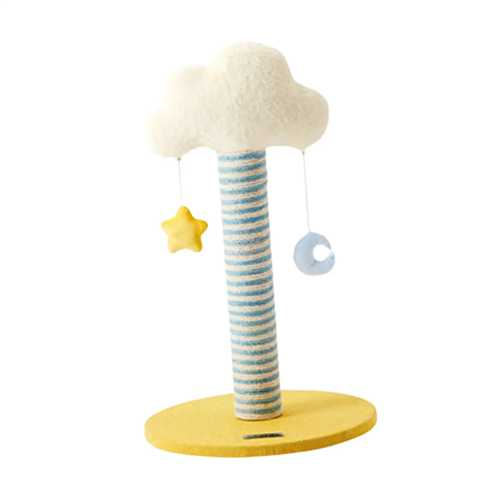 Cat Tree Cat Play Activity Cute Furniture Protector Cat Climbing Tower with Moon Stars Play Ball Toys for Kitty Activity Center
