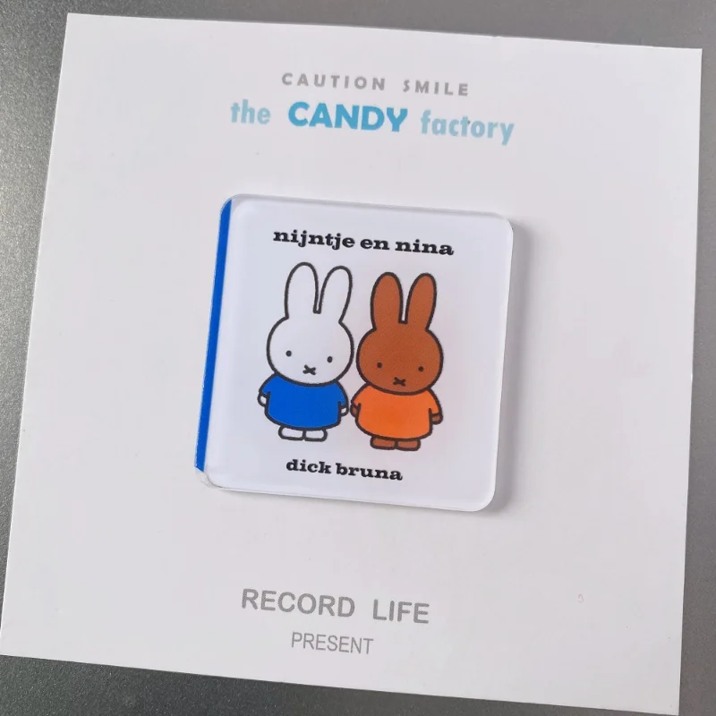 11 Uds Kawaii Miffys dibujos animados Anime acrílico magnético refrigerador pegatina magnética succión Cosplay juguetes para niños regalo de cumpleaños - imagen 4