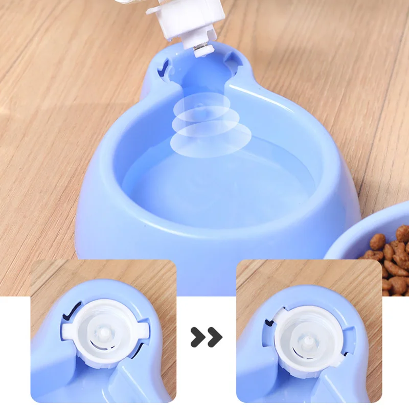 Comedero automático para gatos, tazón de comida para perros de gran capacidad con fuente de agua, bebedero 2 en 1, dispensador de agua para mascotas, accesorios para gatos - imagen 5