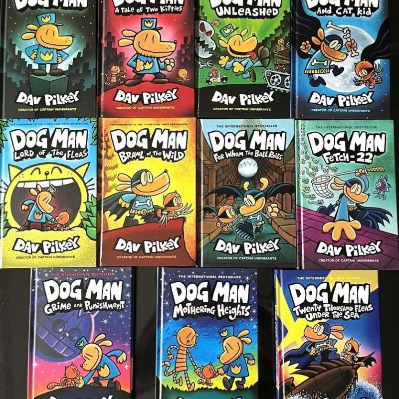 Libro de cómics al azar para niños, novedad 2023 Original, Popular, las aventuras del perro, el hombre, 8 Dav, Pilkey, novela en inglés - imagen 4