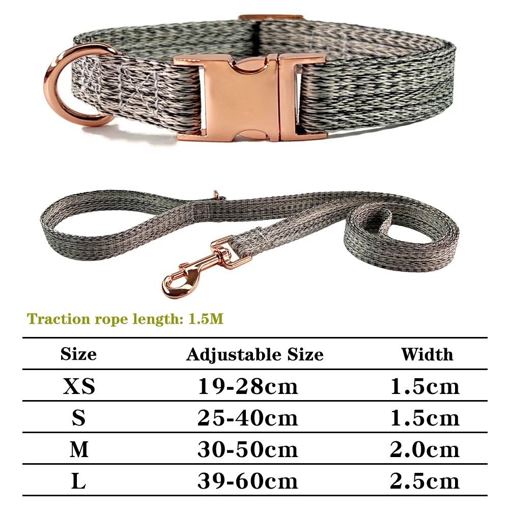 Collar de nailon personalizado para perro, placa de identificación grabada, adecuado para perros pequeños y medianos como Chihuahua o Labrador - imagen 2