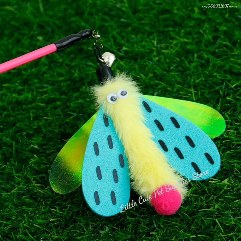 Juguetes para gatos interactivos y divertidos juguetes para gatos con insectos para gatitos, varita de juguete, suministros para gatos, productos para mascotas - imagen 4