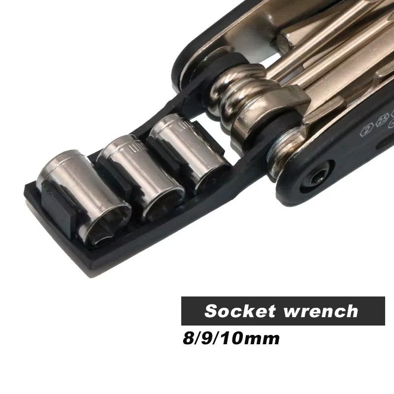 Kit de herramientas para bicicleta 16 en 1 - plegable y multifunción - imagen 3