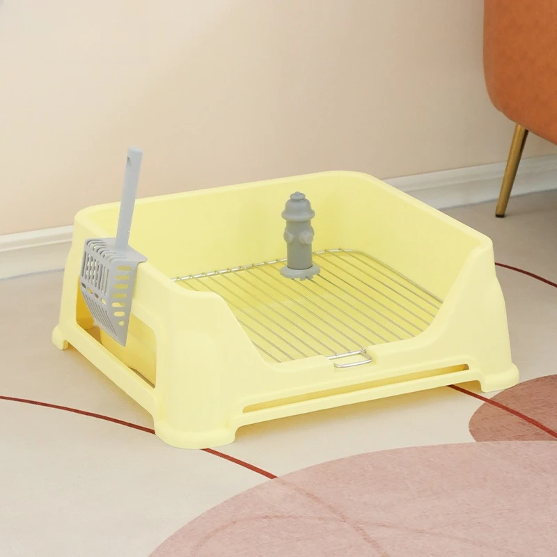 Caja de arena para perros y mascotas, inodoro para perros y cachorros, cajas de arena para perros pequeños, gatos y gatitos, suministros de cajas de arena para gatos de malla de acero inoxidable - imagen 5
