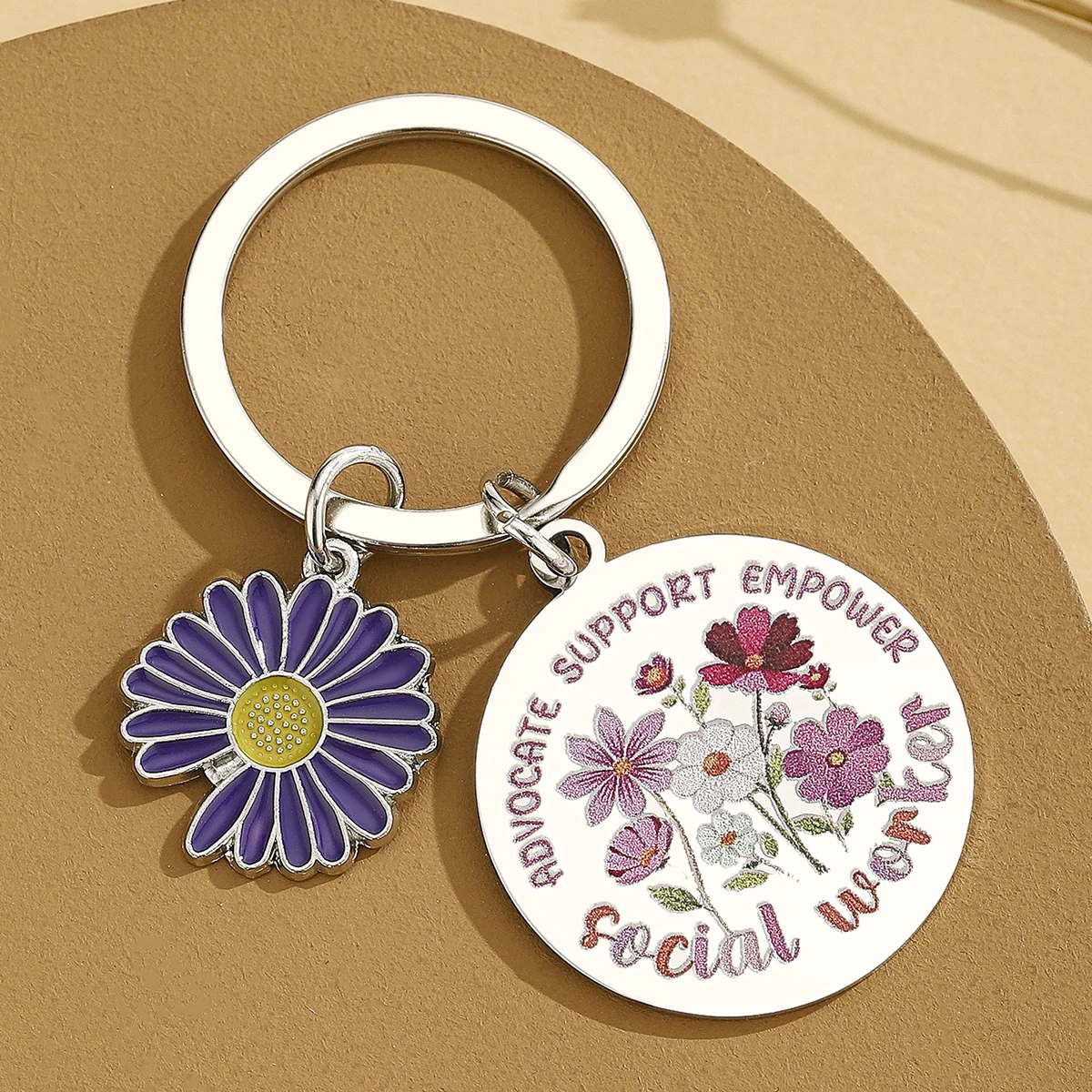 Regalos para trabajadores sociales para mujeres, llavero para compañeros de trabajo, regalos de agradecimiento para trabajadores sociales escolares, llavero para trabajadores - imagen 4