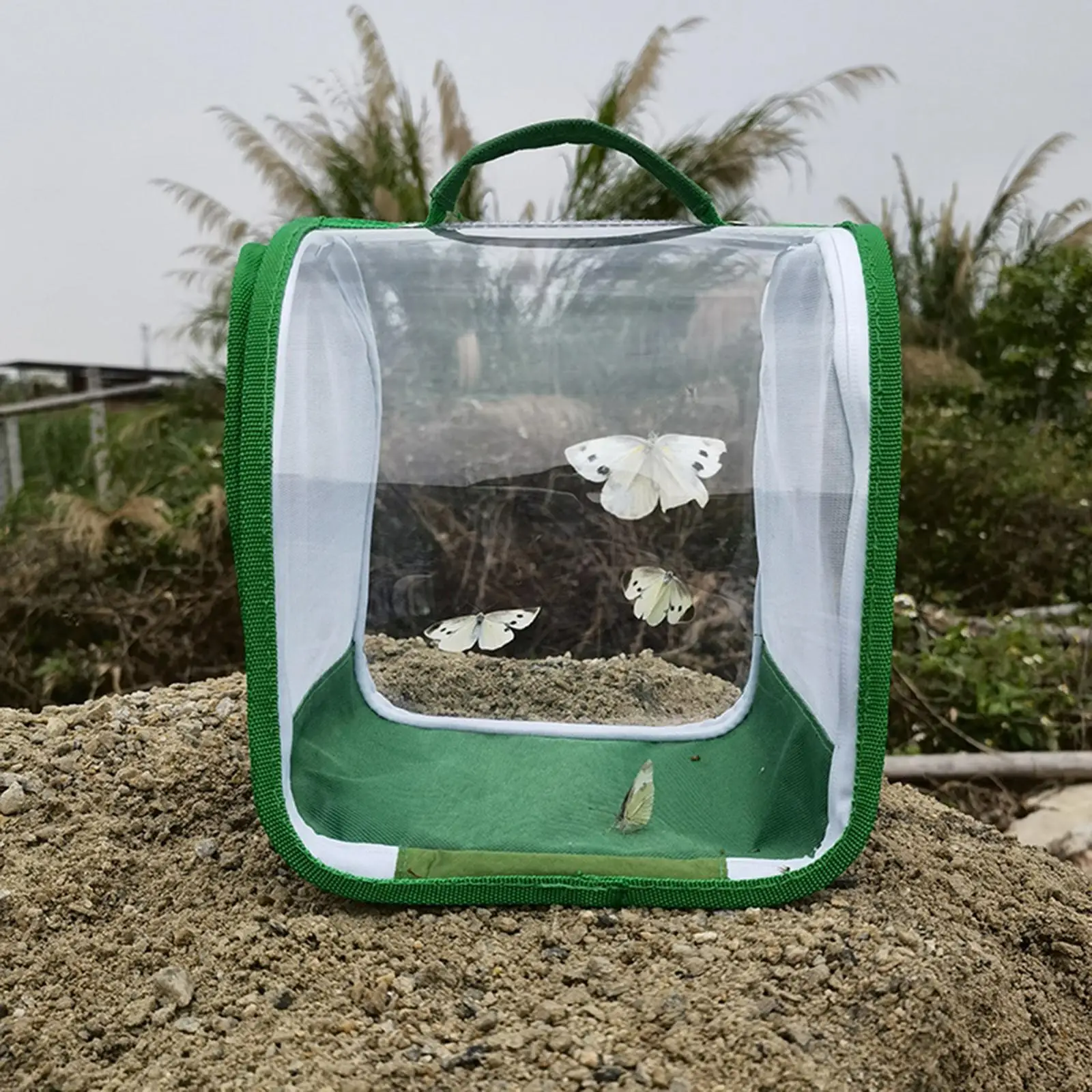 Insect and Butterfly Habitat Cage Clear PVC Insect Cage Garden Butterfly Seedling Incubator for Insect Science Education